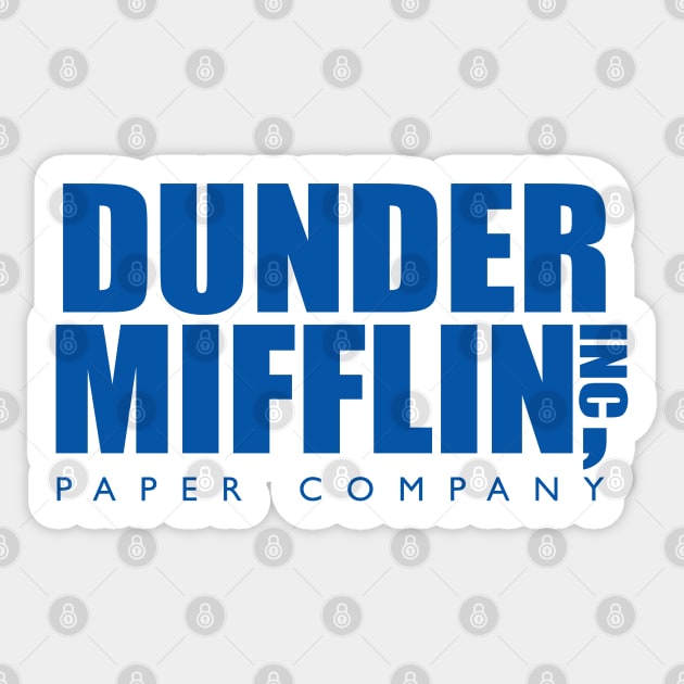 Dunder Mifflin (The Office) Sticker by pelicanfly